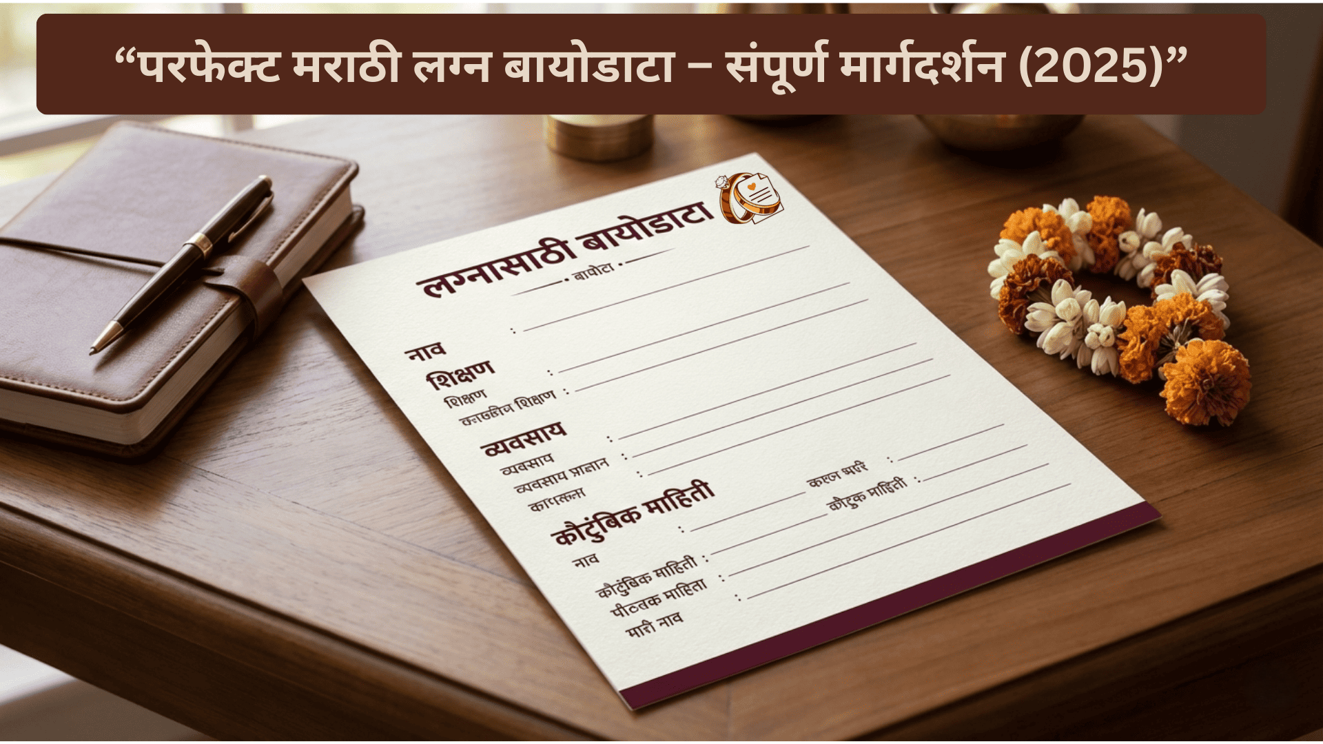 परफेक्ट मराठी लग्न बायोडाटा – संपूर्ण मार्गदर्शन (2025)